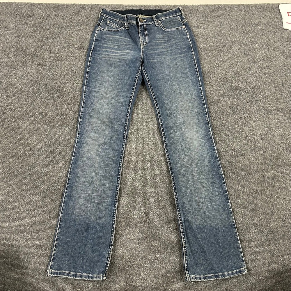 Wrangler Jeans Womens Size 5/6x36 Blue Q-Baby Bootcut Ultimate Riding Stretch